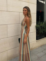 Summer Crochet Long Dress