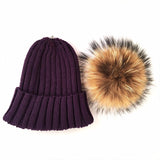 Purple Fur Pomkin Hat