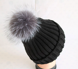 Silver Fox Pom Pom