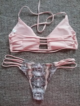 BEACH PYTHON PRINT Nude Two Piece Bikini