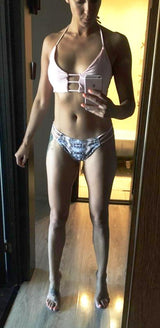 BEACH PYTHON PRINT Nude Two Piece Bikini