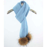 Baby Blue Pomkin Scarf