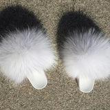 Fur Slides Slippers - White