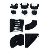 Madeline Off Shoulder Ruffle Bandeau Two Piece Bikini - 5 Colors