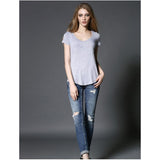 Premium Soft Basic Pocket T Shirt - 4 Colors Women