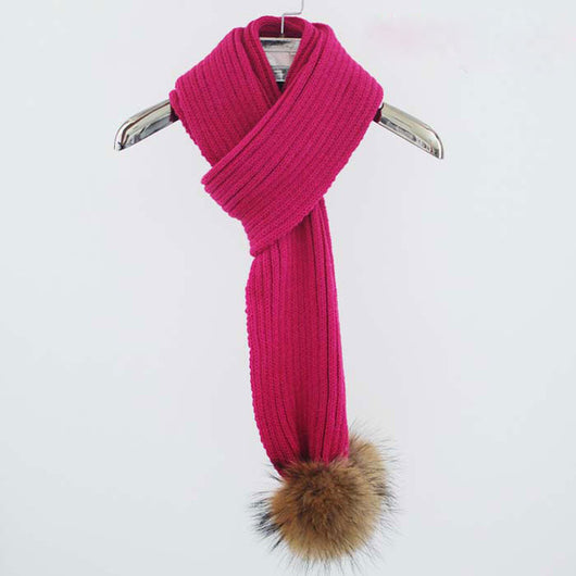 Hot Pink Pomkin Scarf