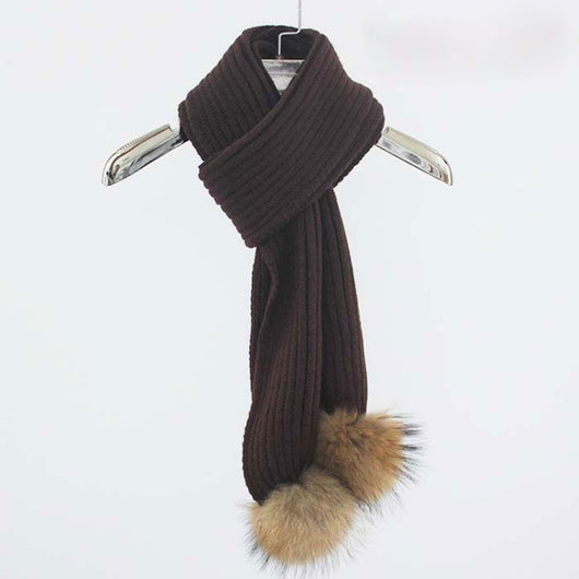Brown Pomkin Scarf