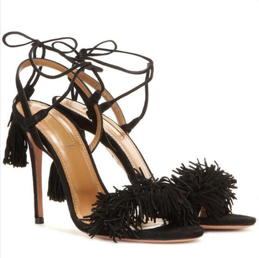 Pomkin Fringe Heels
