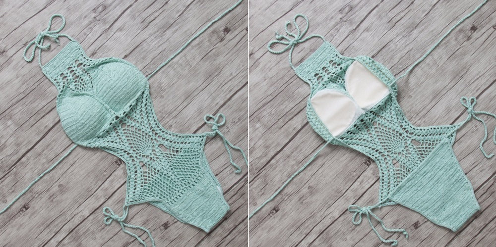 GIGI Handmade Crochet One Piece Bikini Swimsuit – Pomkin