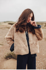 Bobby Faux Fur Jacket - Beige