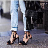 Pomkin Fringe Heels