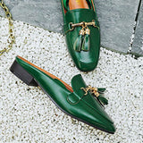 Slip On Tassel Loafer Mules - 3 Colors Women