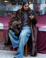 Longline Georgia Faux Fur Coat