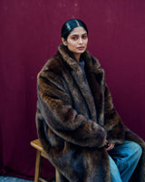 Longline Georgia Faux Fur Coat