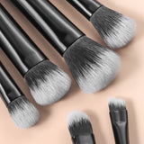 Vegan 10 Piece Travel Makeup Brush + Case Set