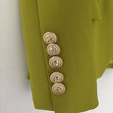 BUCKINGHAM Button Blazer - Green Women