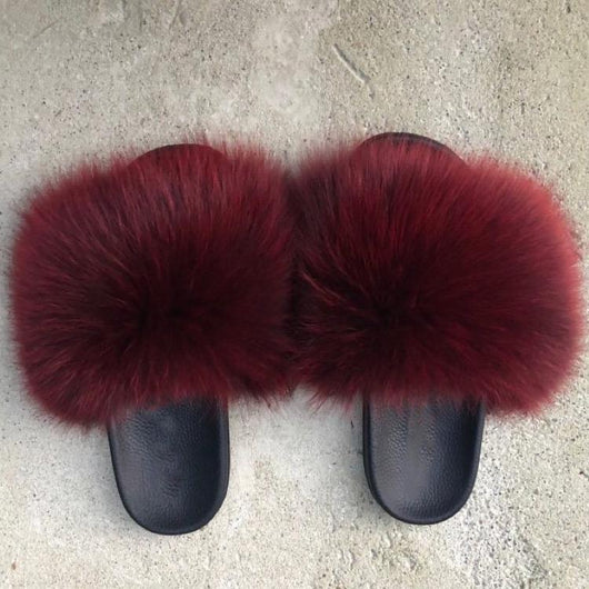 Burgundy fenty clearance slides