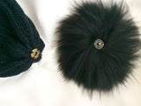 Black Fur Pomkin Hat
