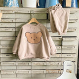 Teddy Bear Sweatshirt and Jogger Pants - Set
