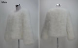 Ostrich Feather Jacket - White