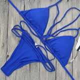 Melva String Bikini Swimsuit - Royal Blue