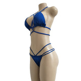 Melva String Bikini Swimsuit - Royal Blue