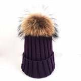 Purple Fur Pomkin Hat