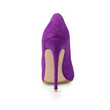 LIZZY Purple Suede Leather Pumps