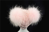 Mini Pink Double Pomkin Hat