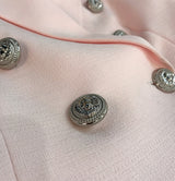 BUCKINGHAM Button Blazer - Pink