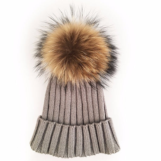 Original Light Grey Fur Pomkin Hat
