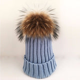 Original Light Blue Fur Pomkin Hat
