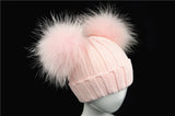 Pink Double Pomkin Hat