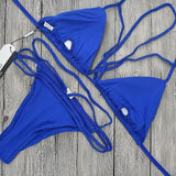 Melva String Bikini Swimsuit - Royal Blue