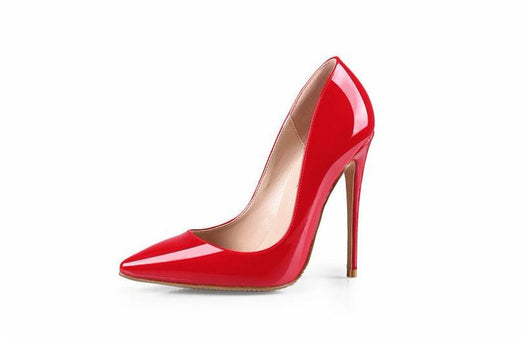 LIZZY Red Patent Leather Pumps – Pomkin