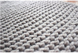 Handmade Chunky Knitted Scarf - Grey