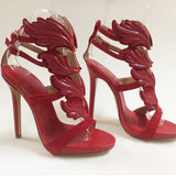 MILANI Red Leather Sandals