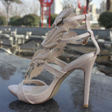 MILANI Nude Leather Sandals