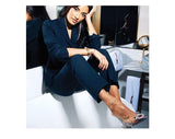Rhinestone Pointed Toe Clear Transparent Thin Heels