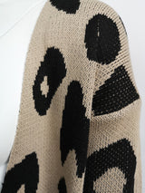Animal Print Long Maxi Cardigan Sweater