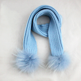 Baby Blue Pomkin Scarf