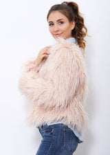 Bridget Faux Fur Jacket - Pink