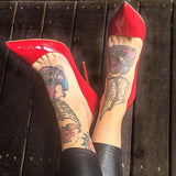 LIZZY Red Patent Leather Pumps