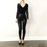High Waist Leather Leggings Pants