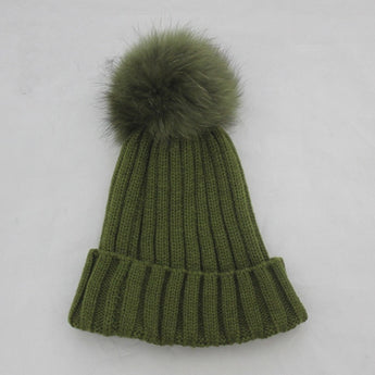 Green Fur Pomkin Hat