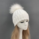 White Fur Pomkin Hat