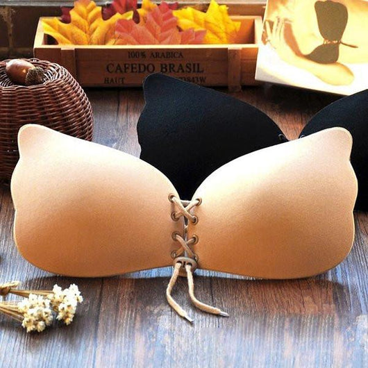 STTOAY Self Adhesive Invisible Bra Push Up Backless Strapless Magic Sticky  Bras for Women