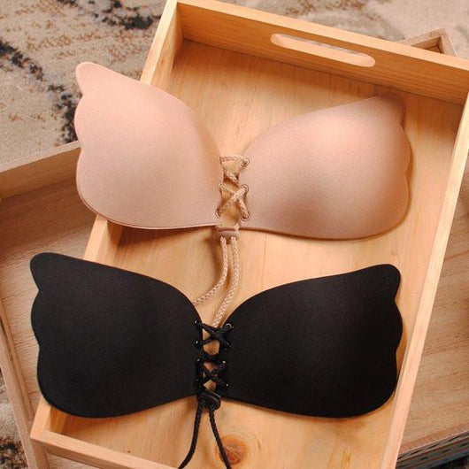 BLACK SILICONE SECRET MAGIC BRA – ADHESIVE INVISIBLE BRA – Nightytonight