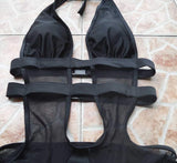 MONIKA Mesh Cut Out One Piece Black Bikini