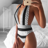 BONNY Black and White One Piece Bikini